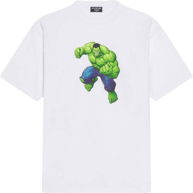Balenciaga T-shirt met print Wit