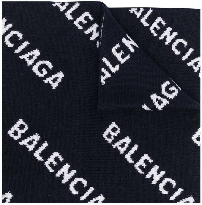 Balenciaga Intarsia sjaal Blauw
