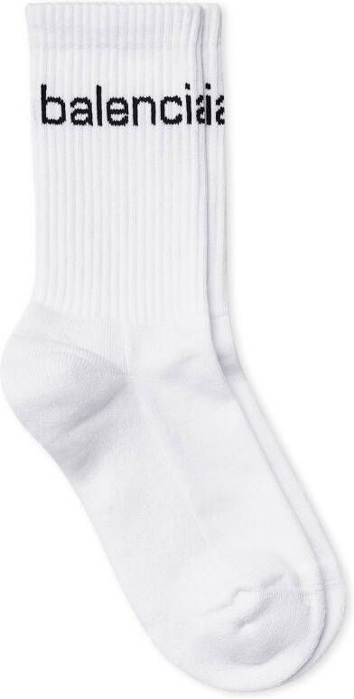 Balenciaga Intarsia sokken Wit