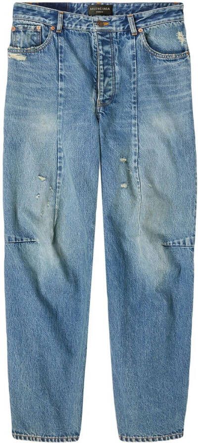 Balenciaga Jeans met toelopende pijpen Blauw
