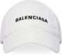 Balenciaga Kids Honkbalpet met geborduurd logo Wit - Thumbnail 1