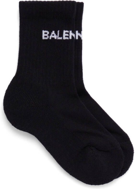 Balenciaga Kids Intarsia sokken Zwart