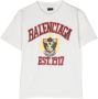 Balenciaga Kids T-shirt met logoprint Wit - Thumbnail 1