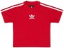 Balenciaga Kids T-shirt met zijstreep Rood - Thumbnail 1