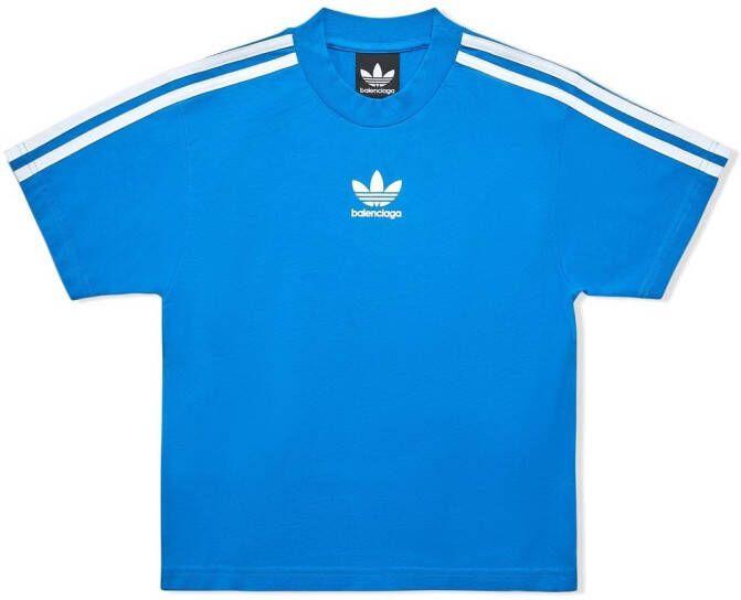Balenciaga Kids x adidas T-shirt met korte mouwen Blauw