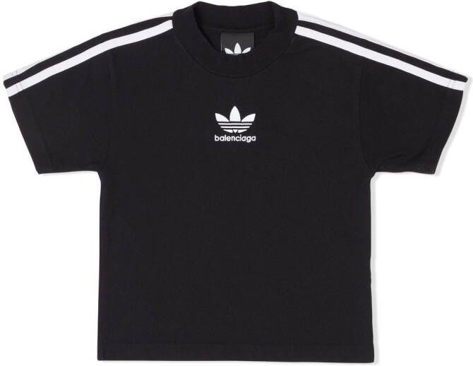 Balenciaga Kids x adidas T-shirt met print Zwart