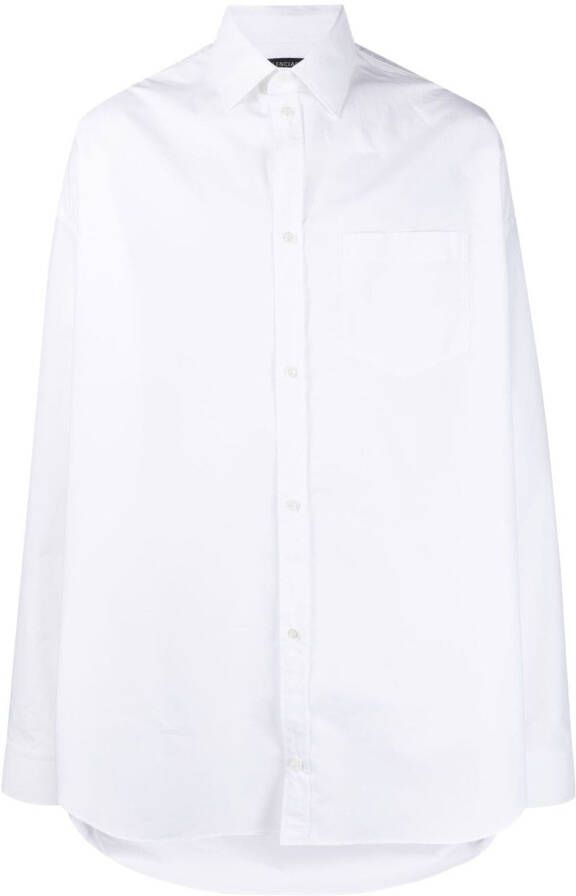 Balenciaga Lang overhemd Wit