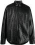 Balenciaga Leren shirtjack Zwart - Thumbnail 1