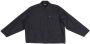 Balenciaga Shirtjack met geborduurd logo Zwart - Thumbnail 1