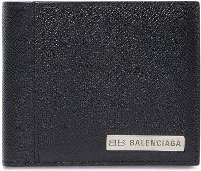 Balenciaga Portemonnee met logoplakkaat Zwart