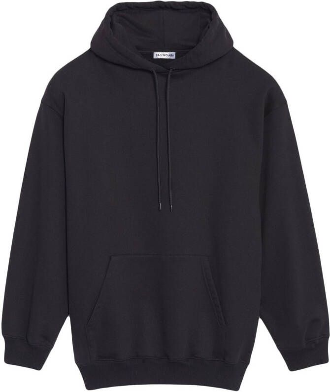 Balenciaga Hoodie met logoprint Zwart
