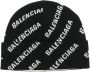 Balenciaga Muts met logoprint Zwart - Thumbnail 1