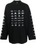 Balenciaga Sweater met logoprint Zwart - Thumbnail 1