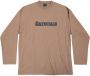 Balenciaga T-shirt met logoprint Bruin - Thumbnail 1