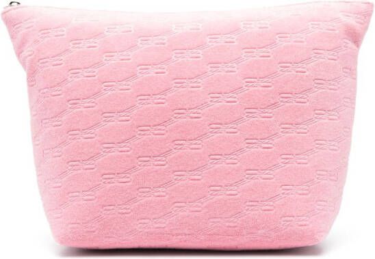 Balenciaga Make-up tas met monogram Roze