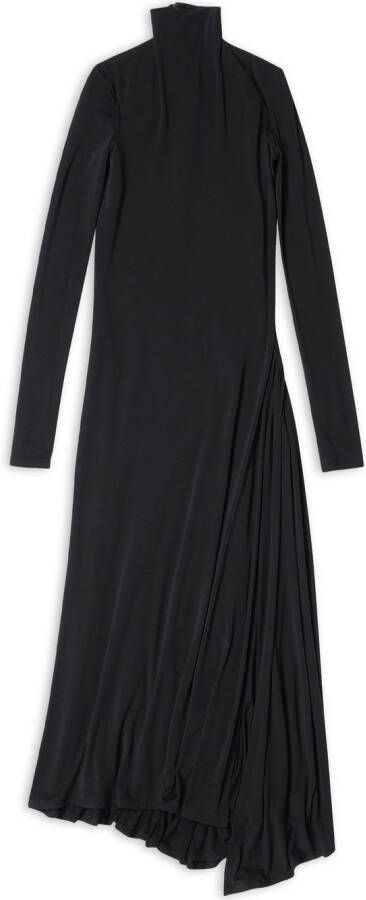 Balenciaga Maxi-jurk met asymmetrische afwerking Zwart
