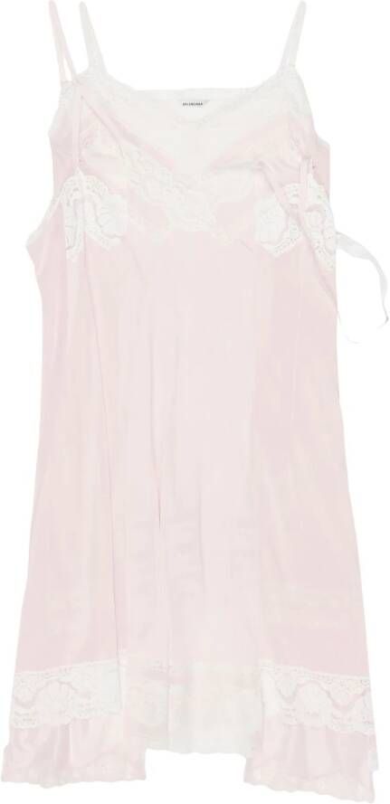 Balenciaga Midi-jurk met patches Roze
