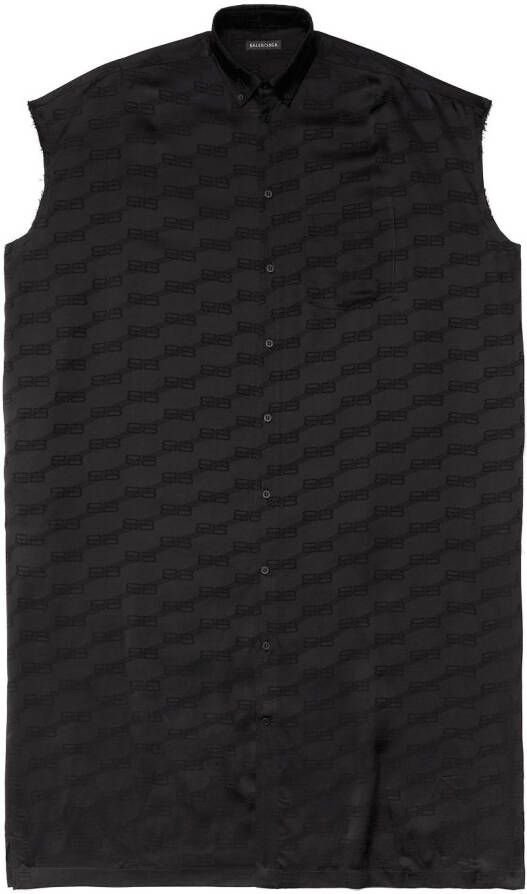 Balenciaga Mini-jurk met monogram Zwart