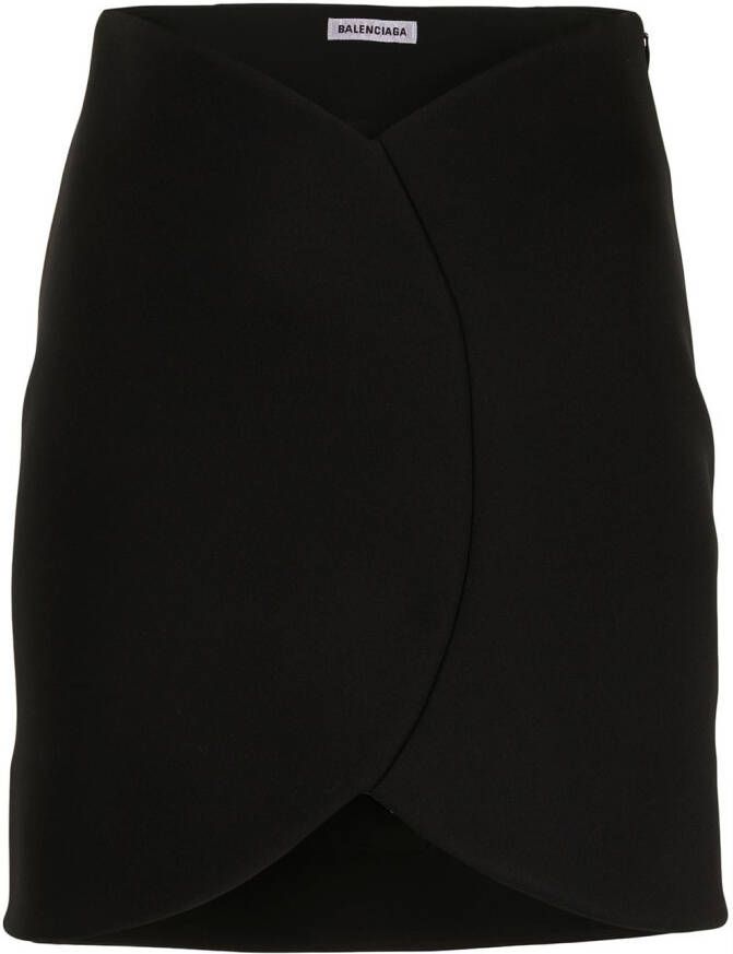 Balenciaga Mini-rok met A-lijn Zwart