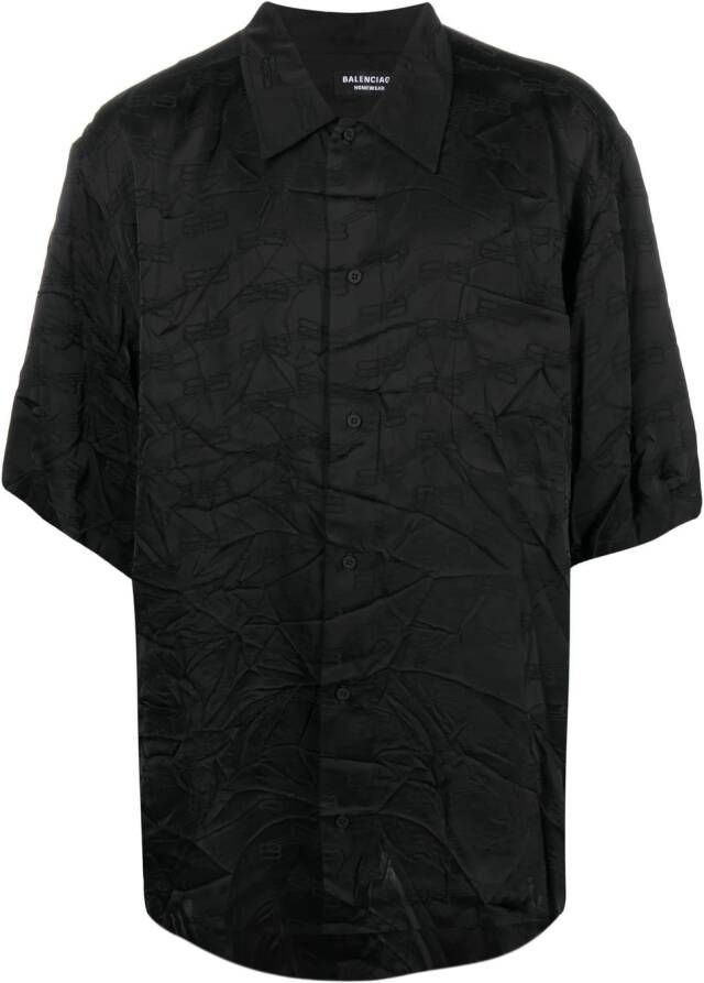 Balenciaga Overhemd met jacquard Zwart