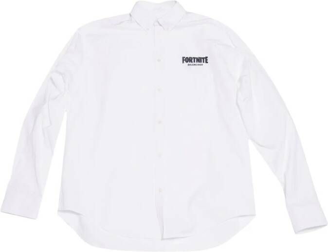 Balenciaga Overhemd met logo Wit