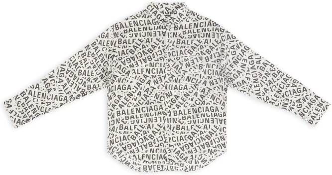 Balenciaga Overhemd met logoprint Grijs