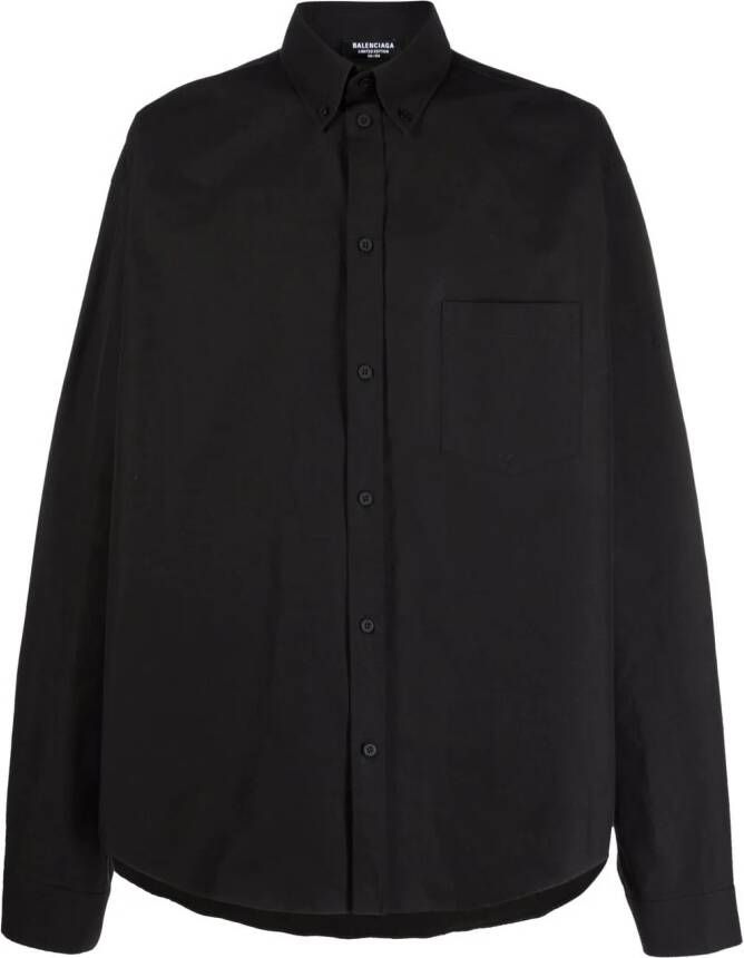 Balenciaga Overhemd met logoprint Zwart