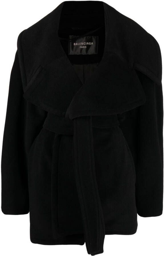 Balenciaga Oversized jas Zwart