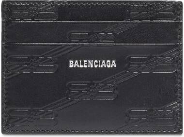 Balenciaga Pasjeshouder met monogram Zwart