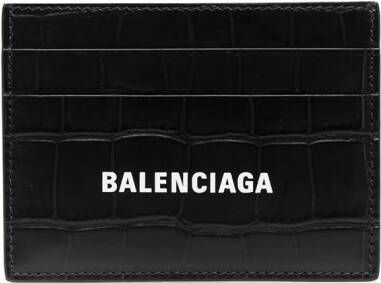 Balenciaga Cash pasjeshouder met logoprint Zwart