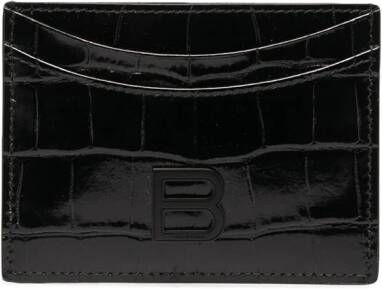 Balenciaga Pasjeshouder met logoplakkaat Zwart
