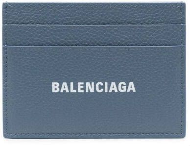 Balenciaga Pasjeshouder met logoprint Blauw
