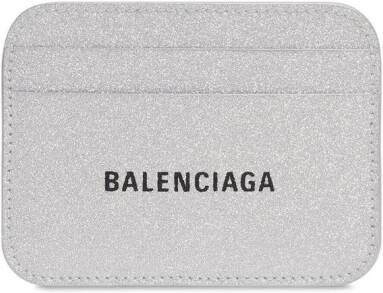 Balenciaga Cash pasjeshouder met logoprint Zilver