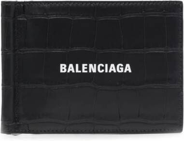 Balenciaga "Pasjeshouder met logoprint Zwart