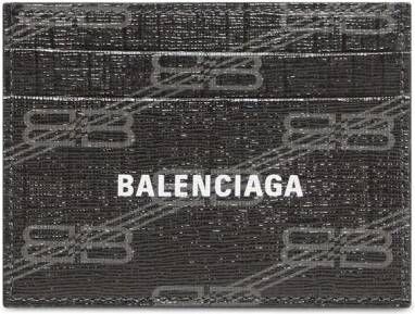 Balenciaga Pasjeshouder met monogram Zwart