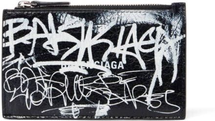 Balenciaga Portemonnee met graffiti-print Zwart
