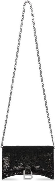 Balenciaga Portemonnee met ketting Zwart