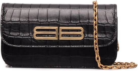 Balenciaga Portemonnee met ketting Zwart