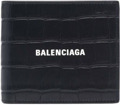 Balenciaga Portemonnee met logo Zwart