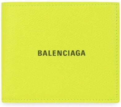 Balenciaga Portemonnee met logoprint Geel