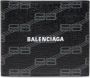 Balenciaga Portemonnee met monogram Zwart - Thumbnail 1