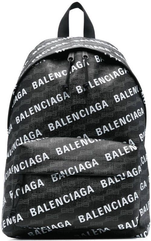 Balenciaga Rugzak met logoprint Zwart