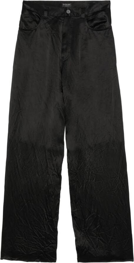Balenciaga Satijnen broek Zwart