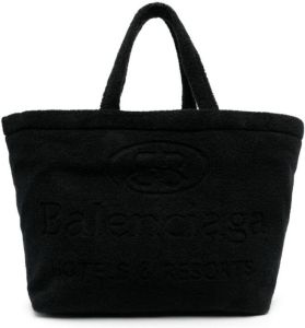 Balenciaga Shopper met logo-reliëf Zwart