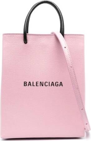 Balenciaga Shopper met logoprint Roze