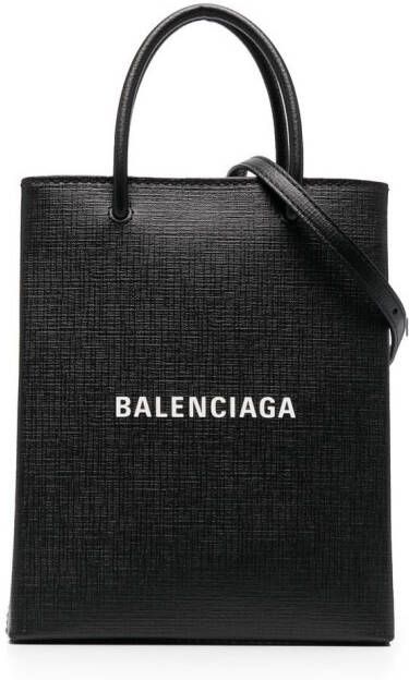 Balenciaga Shopper met logoprint Zwart