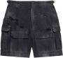 Balenciaga Shorts met gewassen-effect Zwart - Thumbnail 1