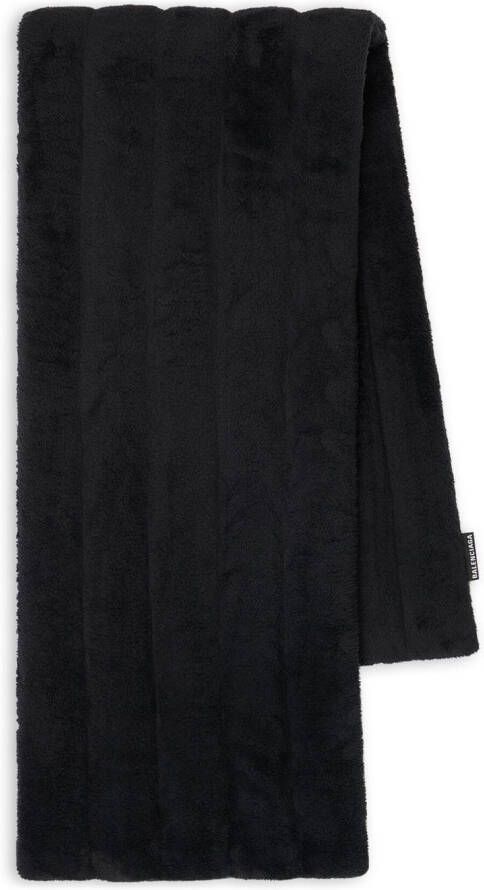 Balenciaga Sjaal van imitatiebont Zwart