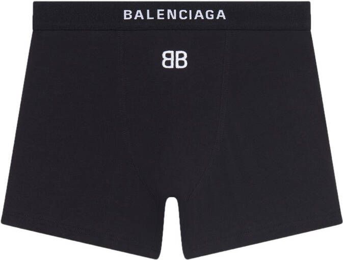 Balenciaga Slip met geborduurd logo Zwart