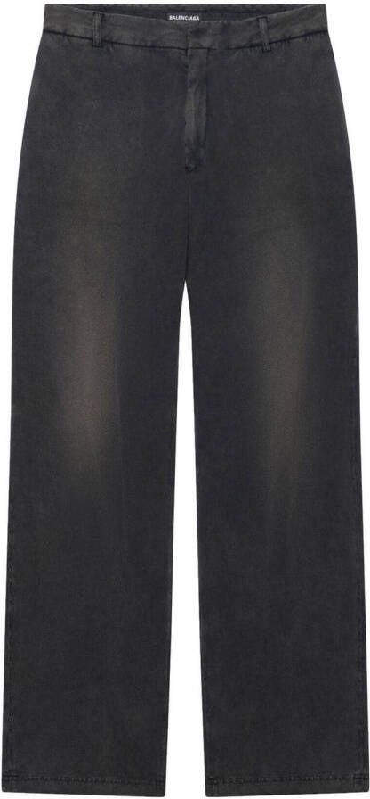 Balenciaga Straight broek Zwart